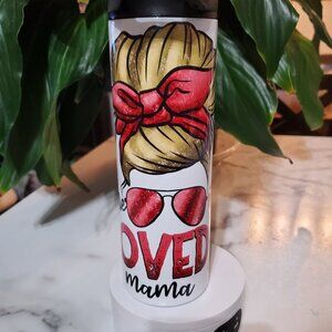 One LOVED Mama 20oz Tumbler with duo lids 🎉sale
